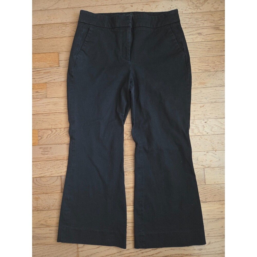 J. Crew Hayden Kickout Crop Pant Dress Pant Black Size 6 Bi-Stretch AJ420
